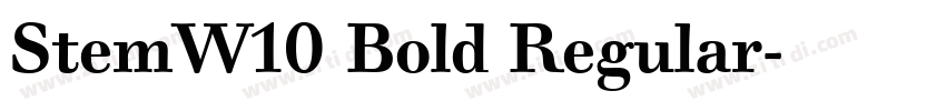StemW10 Bold Regular字体转换